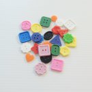 25 Mutli Buttons bird toy parts parrots kids crafts pet