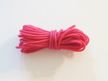 50' HOT PINK POLY ROPE bird toy parts parrot cage perch