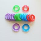24 Plastic Saucer Rings bird toy parts parrots kids