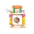 Java wood Swing Med perch bird toy parts parrots grays