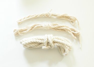 Supreme Cotton rope SAMPLER bird toy parts parrots crafts 30' 1/4" 5/16" 1/2"