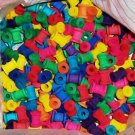 25 5/8" Colored Wood Spools bird toy parts parrots cages crafts