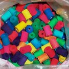 25 1" Wood SPOOLS bird toy parts parrots cages crafts