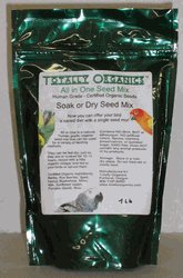 TOTALLY ORGANIC Seed Mix bird parrot food supplies 5 lb