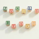 15 ABC WOOD BLOCKS bird toy parts parrots kids crafts