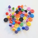 24 STACKING BEADS bird toy parts parrots cages perches