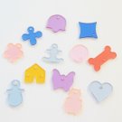 12 Acrylic Shapes bird toy parts parrots cages perches