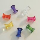 8 Small Acrylic Spools bird toy parts parrots cage kids crafts
