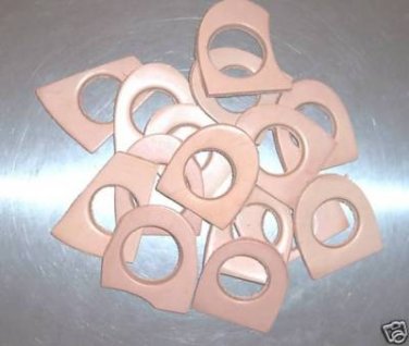 12 THICK Leather Holes bird toy parts parrots cages