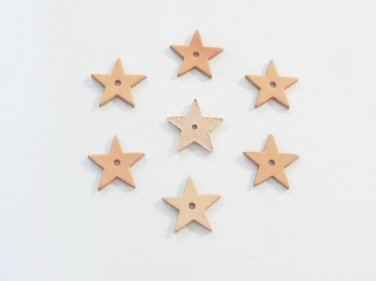 8 Small Leather Stars bird toy parts parrots cages pets