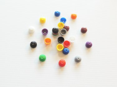 12 Plastic Caps bird toy parts parrots cages perches