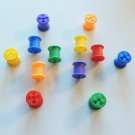 12 Plastic Spools bird toy parts parrots cages crafts