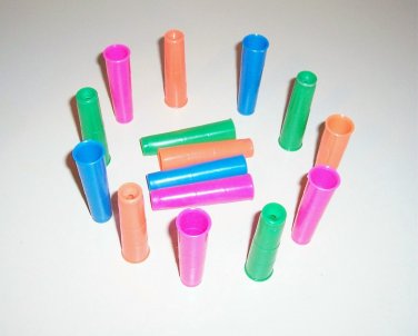 12 LRG Plastic Tubes bird toy parts rabbits chins craft