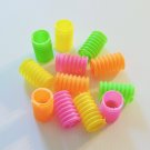 12 NEON Accordion tubes bird toy parts parrots plastics