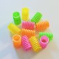 12 NEON Accordion tubes bird toy parts parrots plastics