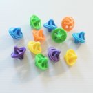 12 Plastic TOPS bird toy parts parrots cages perch kids