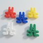 2 Drilled Rabbits bird toy parts parrots cages perch