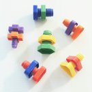 6 HUGE Nuts & Bolts bird toy parts parrot cages kids