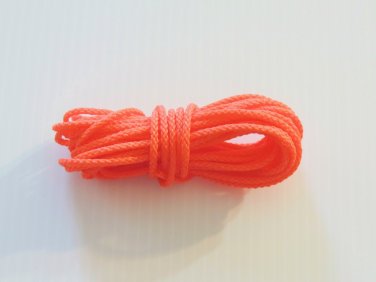 50' Neon ORANGE POLY/PAULIE ROPE bird toy parts parrots cages perch