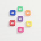 7 1" Solid Squares bird toy parts parrots crafts pets