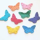 2 Large Leather Butterflies bird toy parts parrots cage
