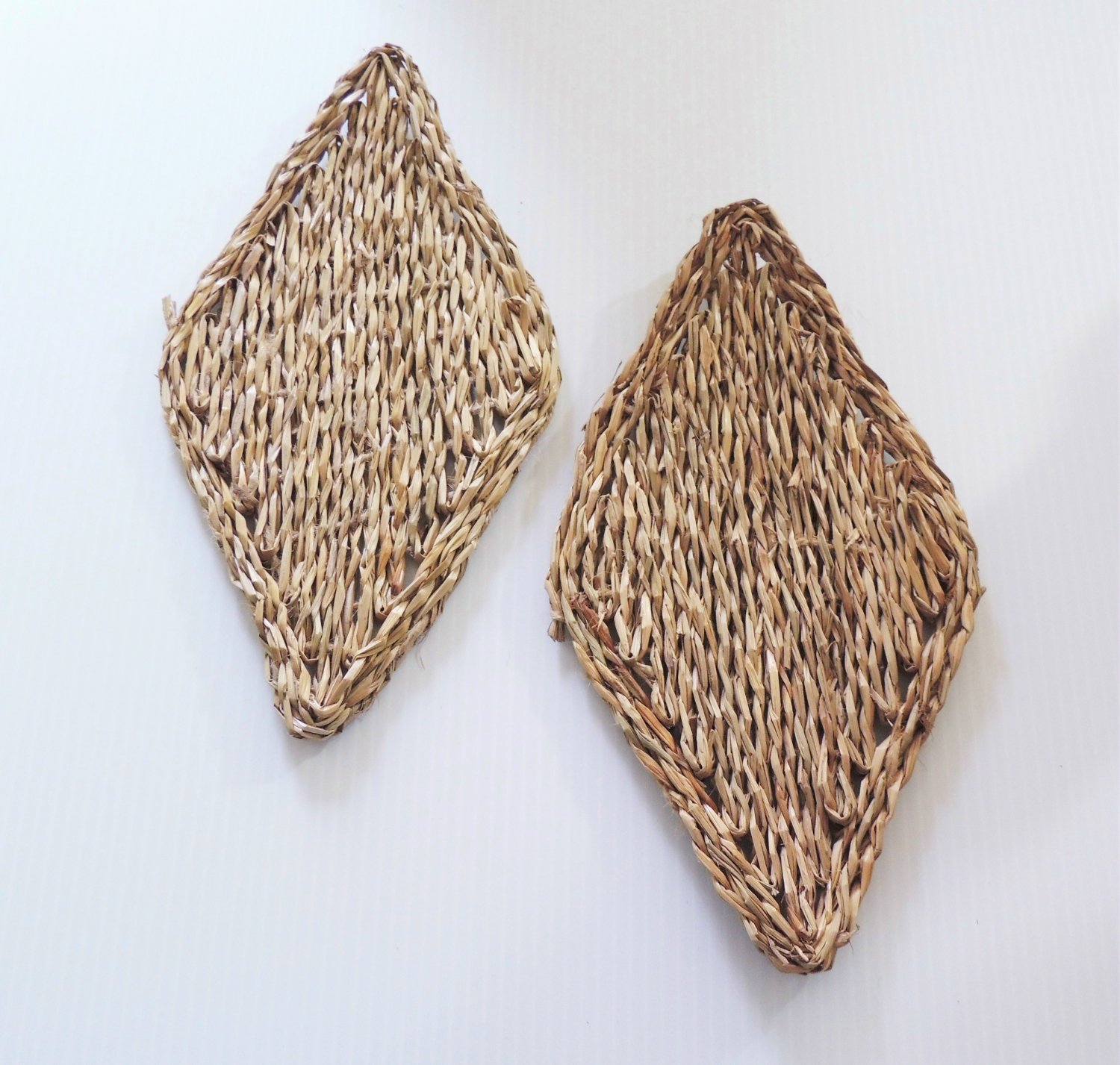 11" SEAGRASS Mats (2) bird toys parrots cages parts crafts