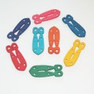 2 Colored Leather DODADS bird toy parts parrots cages perches