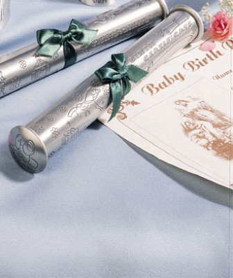 Baby's Birth Certificate holder shower gift engraved