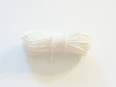 50' WHITE PAULIE ROPE bird toy parts parrots crafts pet