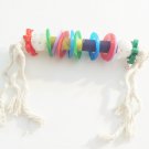 BAGEL MUNCHER bird FOOT TOY parts parrots cages perches