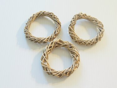 50 4" Twine Rings bird toy parts parrot crafts chins