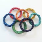 4.75" Colored Twine Rings bird toy parts parrot crafts