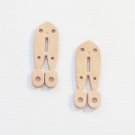 2 Leather DODADS bird toy parts parrots cages perches