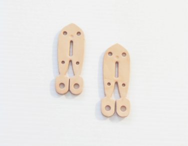 2 Leather DODADS bird toy parts parrots cages perches
