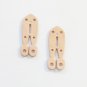 2 Leather DODADS bird toy parts parrots cages perches