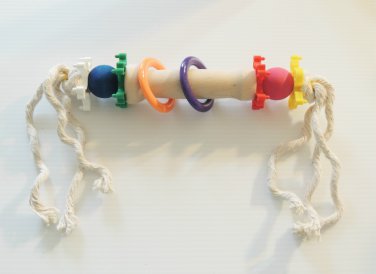 HANDLE W/CARE bird foot toy parrots cage macaw cockatoo