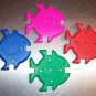 2 HUGE Drilled Fish bird toy parts parrots cages crafts