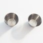 2 STAINLES STEEL CUPS bird toy parts parrots crafts