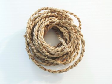 25' 3/8" NATURAL GRASS Rope bird toy parts parrots cage