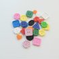 100 Mutli Buttons bird toy parts parrots cages crafts