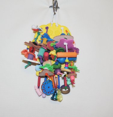 HAPPY PUPPY bird toy parrots cages perches refillable