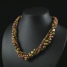 Classy 16-inch Cultured Freshwater Pearl Necklace - Multicolor