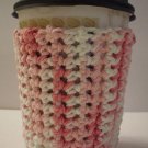 Hand Crocheted Coffee Sleeve - Bubblegum