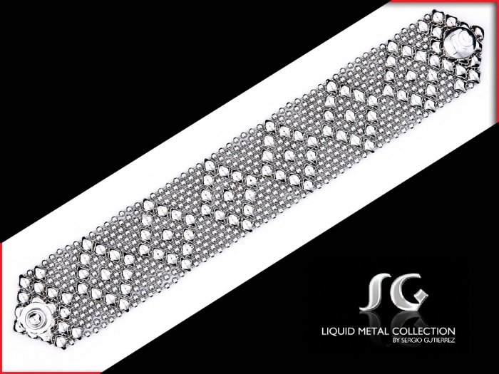 Sergio Gutierrez Liquid Metal Bracelet Style B9 Petite