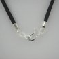 18" Black Faux Leather Suede Necklace Cord Microfiber with Hook & Eye Clasp