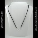 24" Black Faux Leather Suede Necklace Cord Microfiber with Hook & Eye Clasp