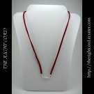 21" Crimson Red Faux Leather Suede Necklace Cord Microfiber with Barrel Clasp