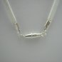 18" Snow White Faux Leather Suede Necklace Cord Microfiber with Barrel Clasp