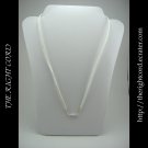 21" Snow White Faux Leather Suede Necklace Cord Microfiber with Barrel Clasp