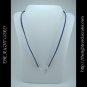 18" Denim Blue Faux Leather Suede Necklace Cord Microfiber with Hook and Eye Clasp